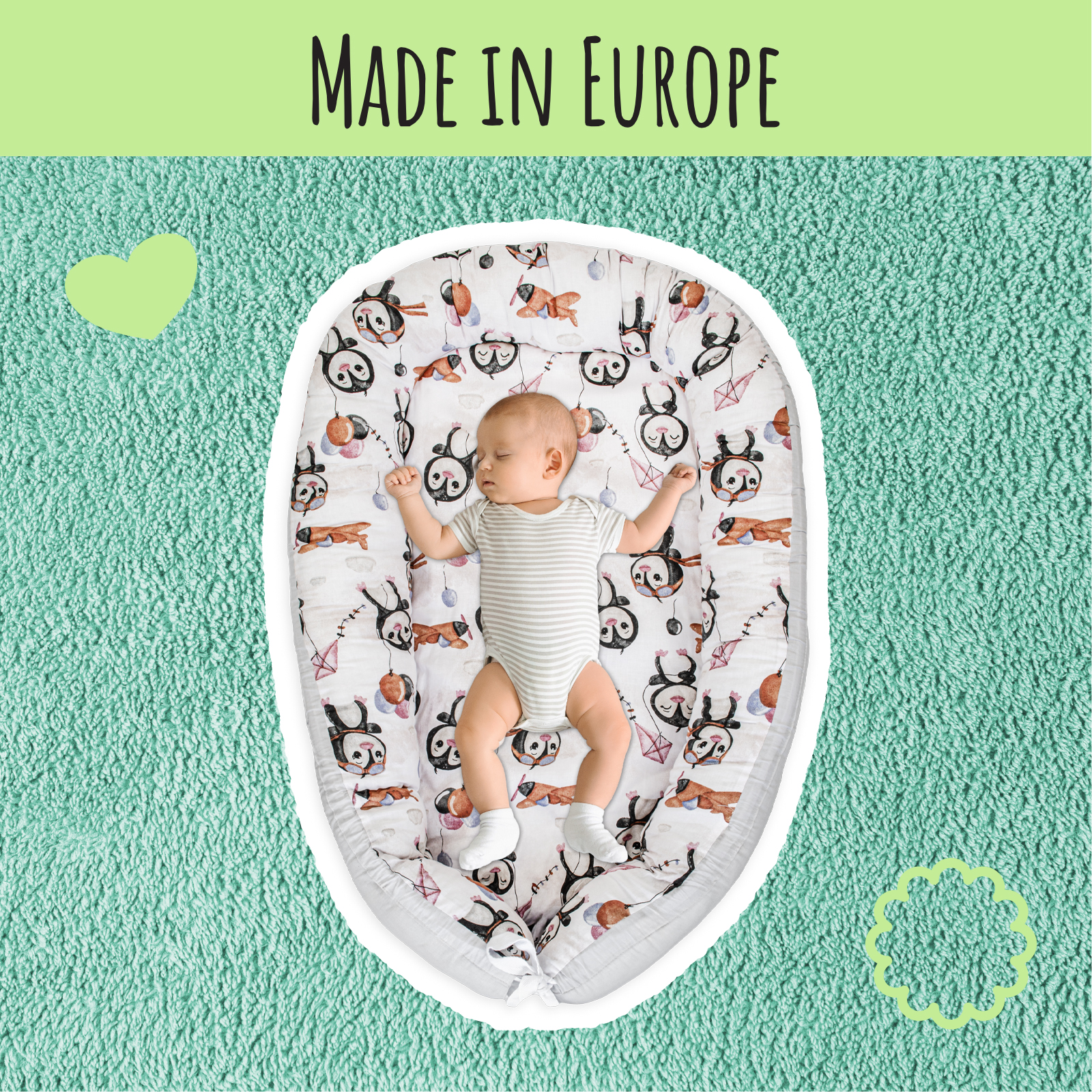 LUL-BN-GRPI 5906118630243 lulando BABYNEST 80 X 45 CM GR Etree Shop Deutschland online 3