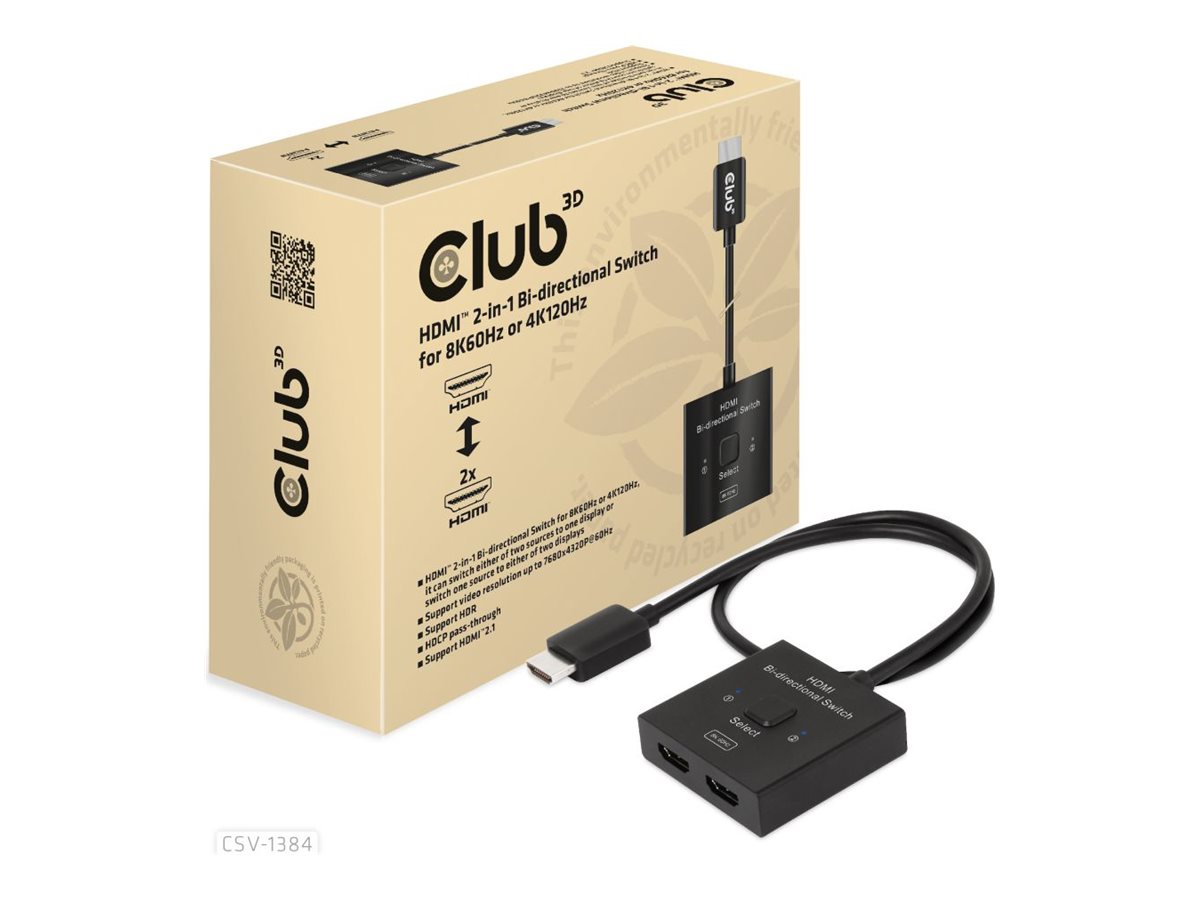 CSV-1384 8719214472832 Club 3D HDMI 2-in-1 Bi-directi Etree Shop Deutschland online 1
