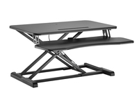 Equip Monitortisch mit Sitz-Stehbankerhöhung sw