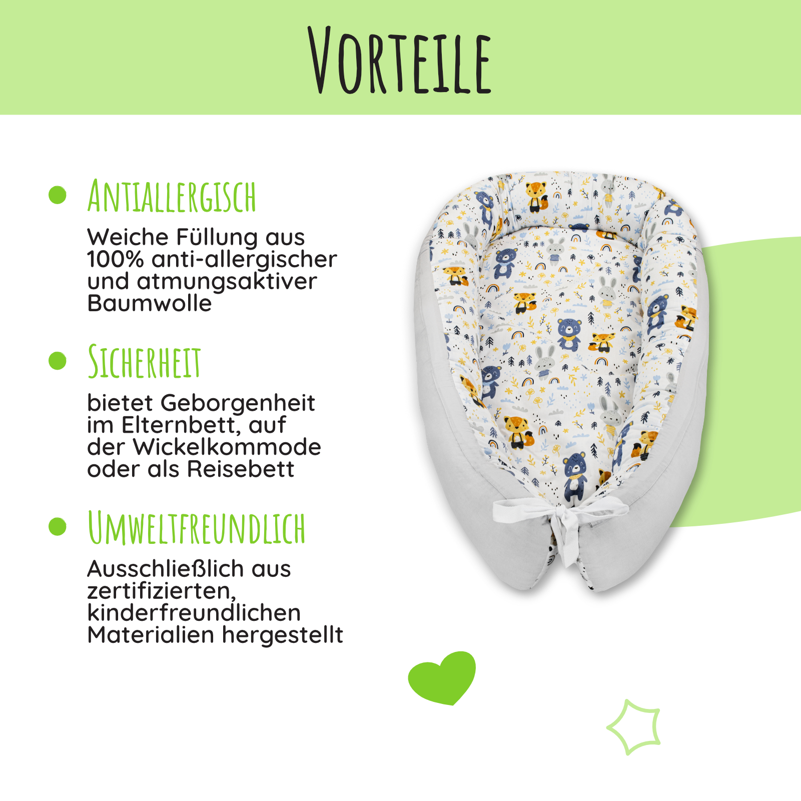 LUL-BN-GRTB 5906118630236 lulando BABYNEST 80 X 45 CM GR Etree Shop Deutschland online 3