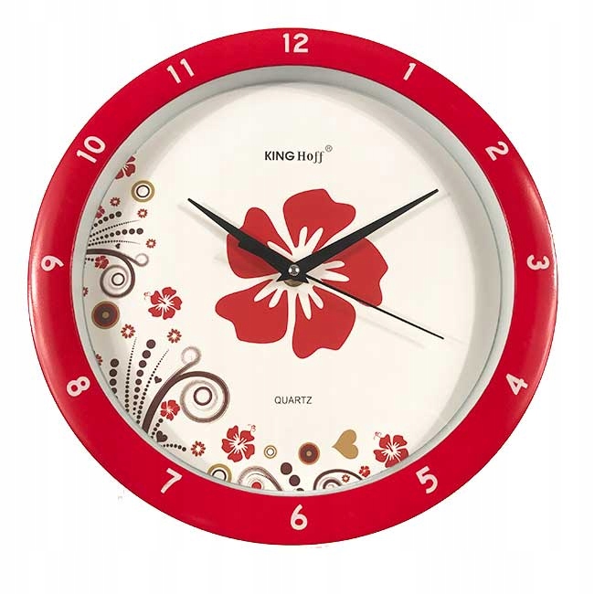 KH5056 5908287250567 Kinghoff Wanduhr mit Blumenmus Etree Shop Deutschland online 1