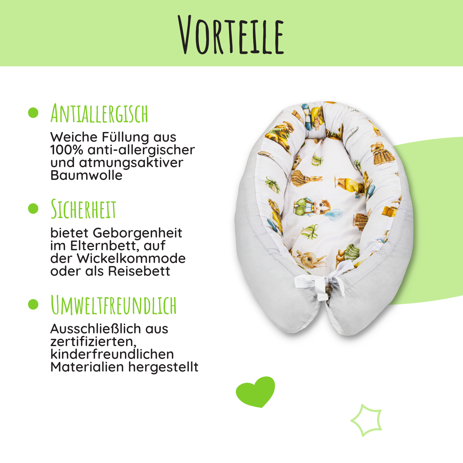 LUL-BN-GRGE 5906118630212 lulando BABYNEST 80 X 45 CM GR Etree Shop Deutschland online 3
