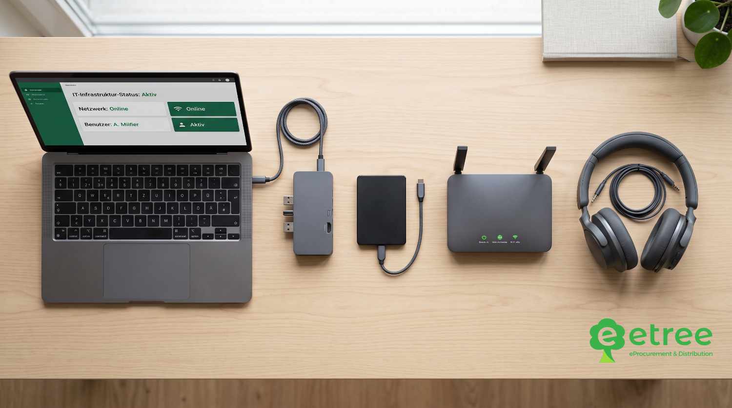 Übersicht verschiedener B2B-IT-Hardware als Einstieg in die Kaufberatung