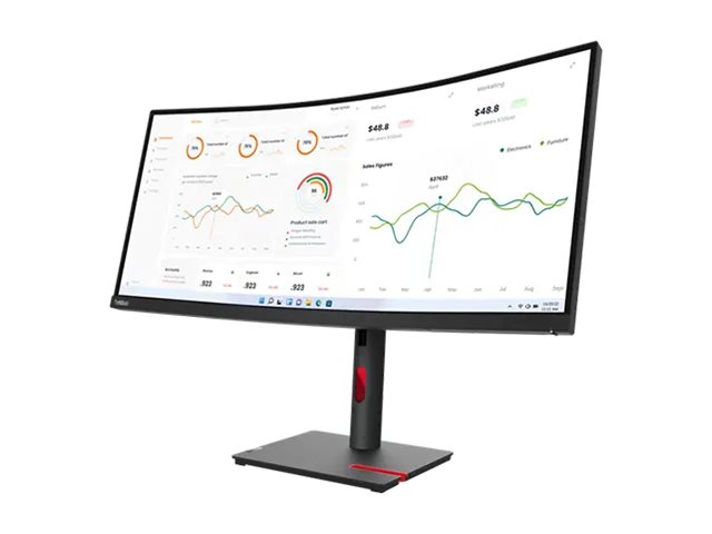 63D4GAT1EU 0196801194922 lenovo ThinkVision T34w-30 - l Etree Shop Deutschland online 1