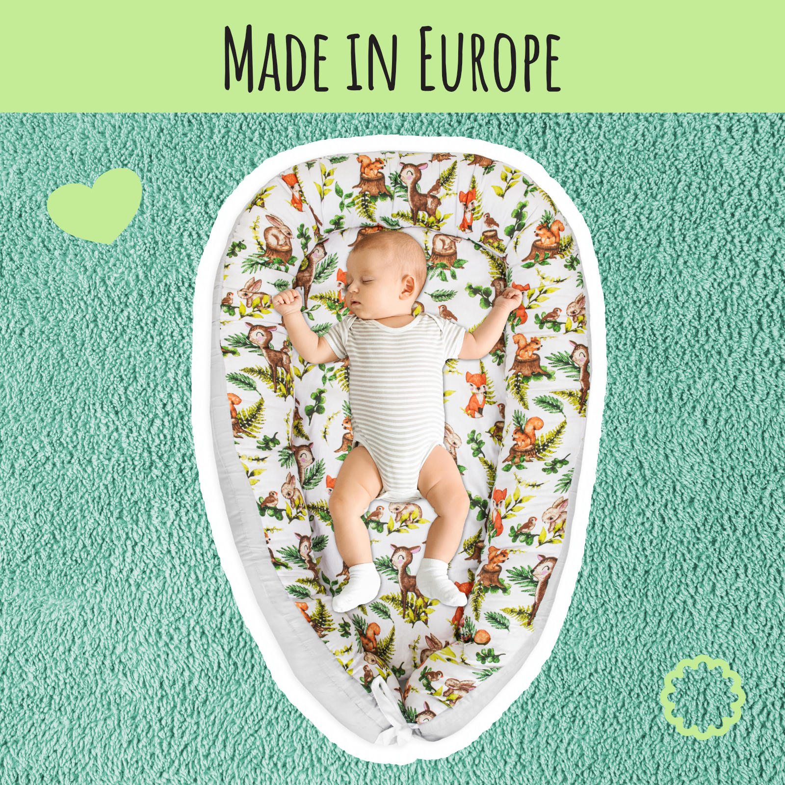 LUL-BN-GRWT 5906118630205 lulando BABYNEST 80 X 45 CM GR Etree Shop Deutschland online 4